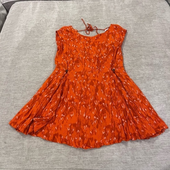 Free People Fake Love Animal Print Gathered Sleeveless Mini Dress - Picture 3 of 11